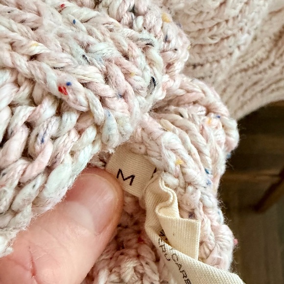 Doen Bee Pink Cable Cotton Knit Sweater - Picture 6 of 7